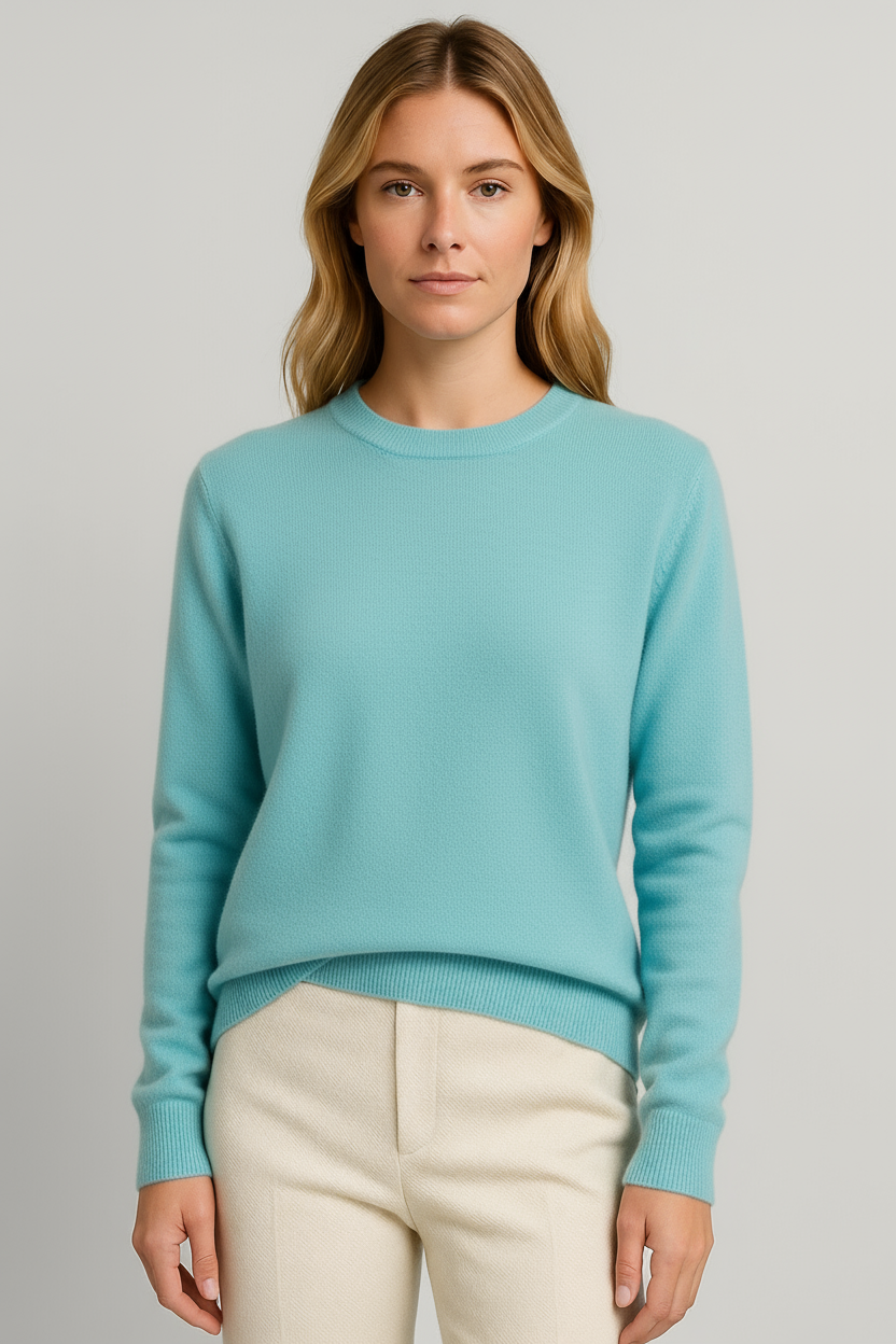 Women's Classic Crew Neck Pullover Sweater