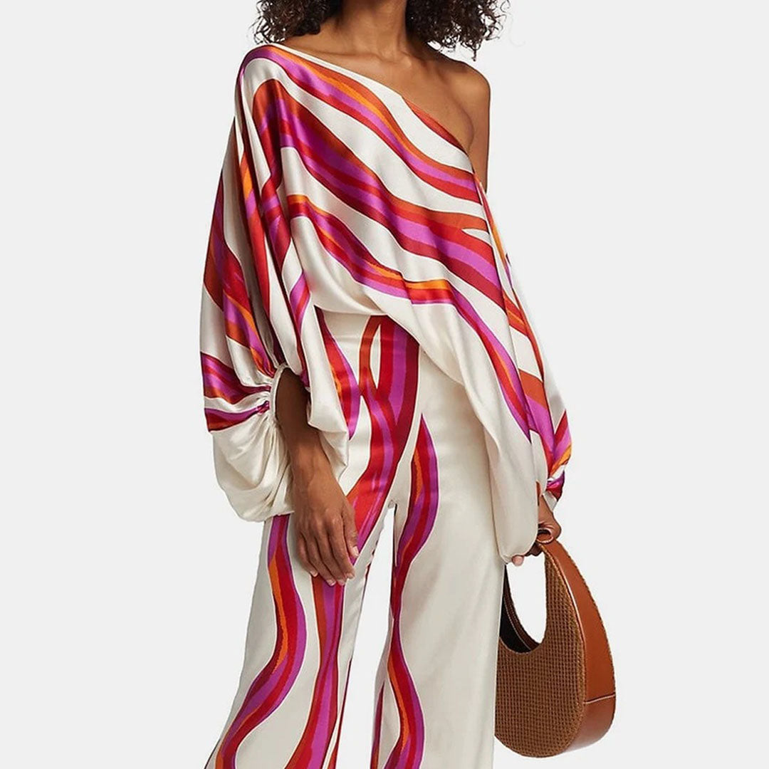 Stylish Summer Two-Piece Set with Elegant Design