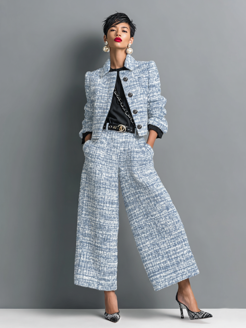 Women's 2-Piece Tailored Jacket and Pants Set