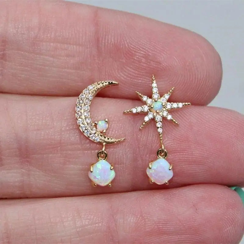 Lori - Moon Star Earrings