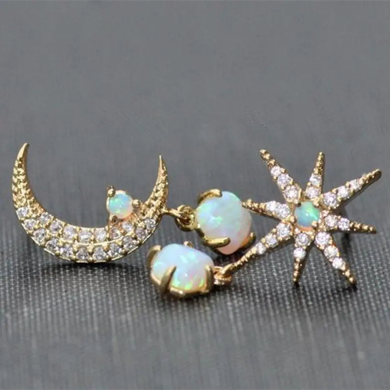 Lori - Moon Star Earrings