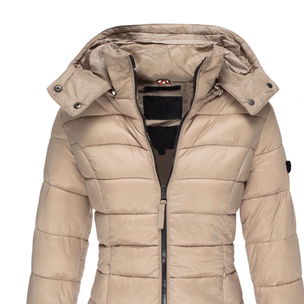 Cappotto invernale oversize da donna imbottito con cappuccio