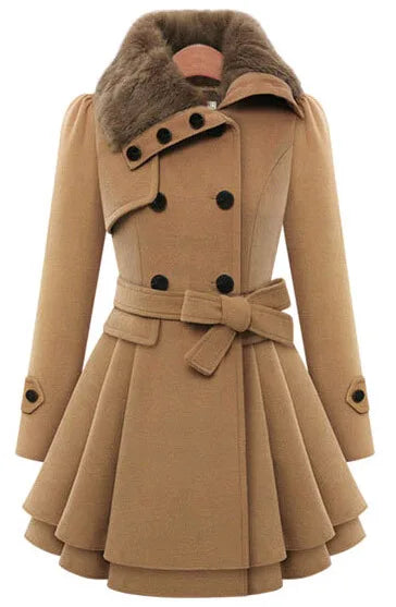 Natalie - Wool Trench Coat