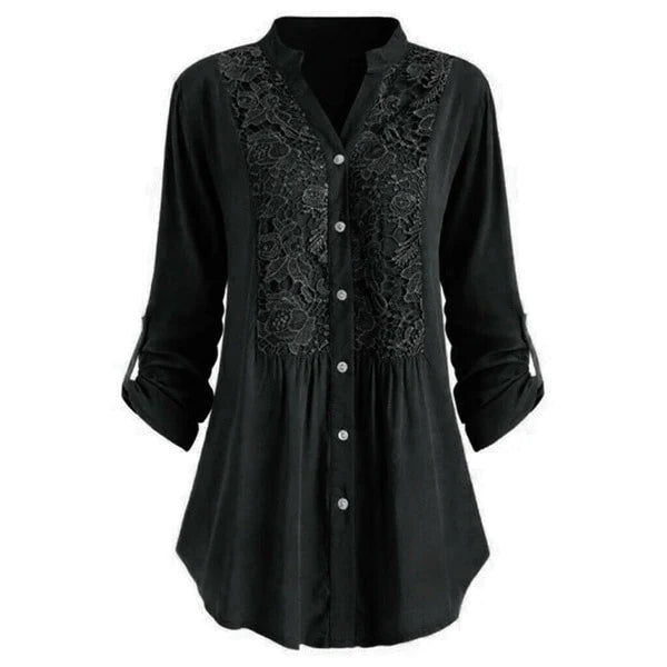 Lace - Detail Long Blouse