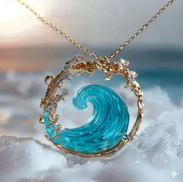 Judith - Wave Pendant Necklace