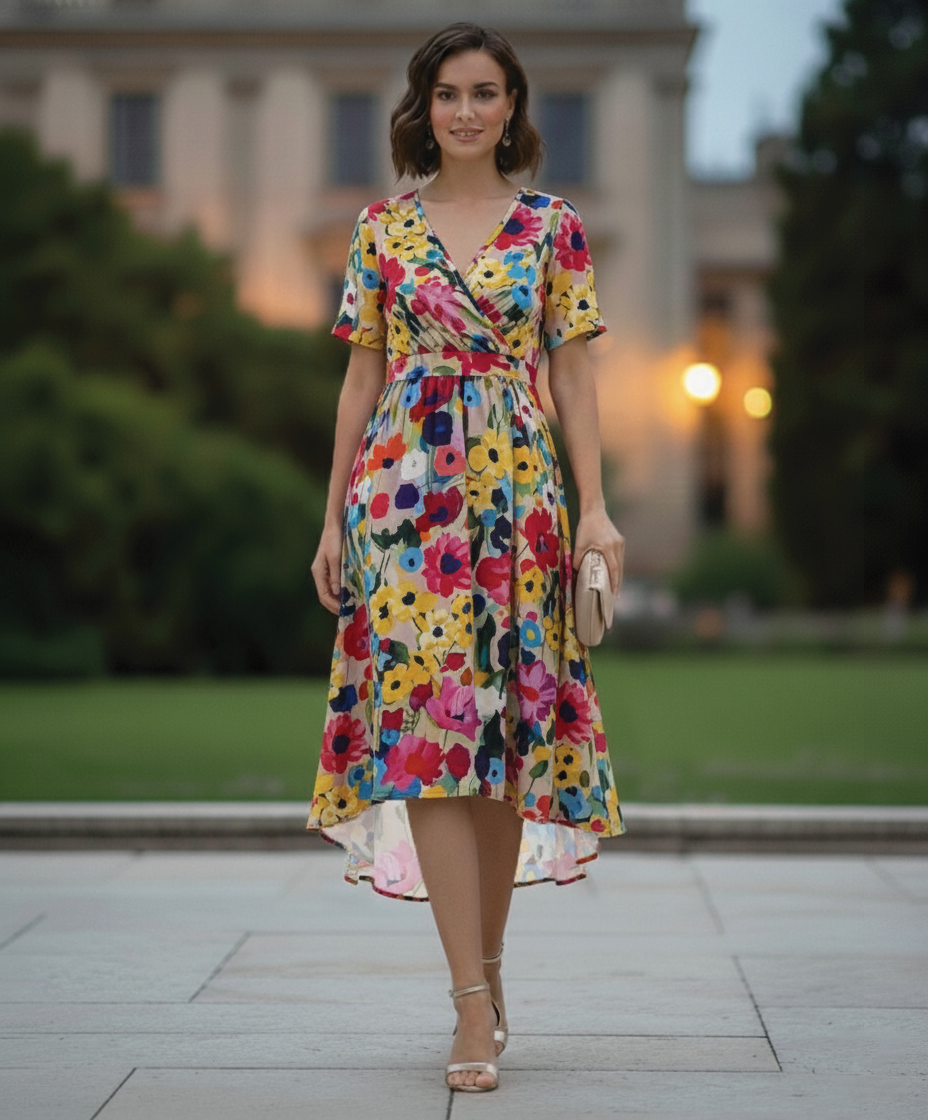 Kathy - Wrap Midi Dress