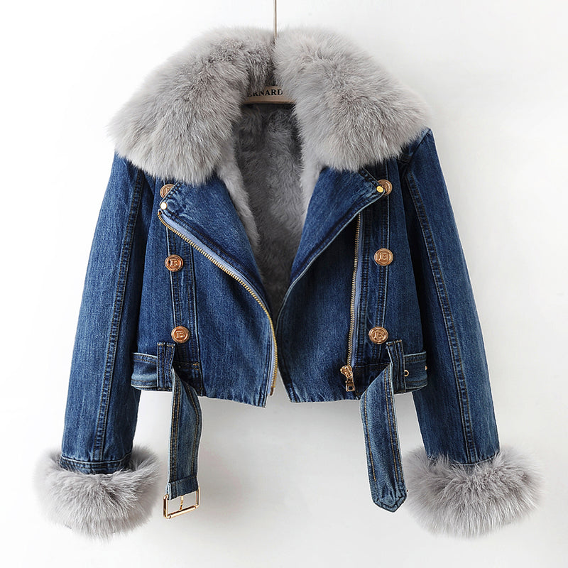 Chloe - Cropped Denim Jacket