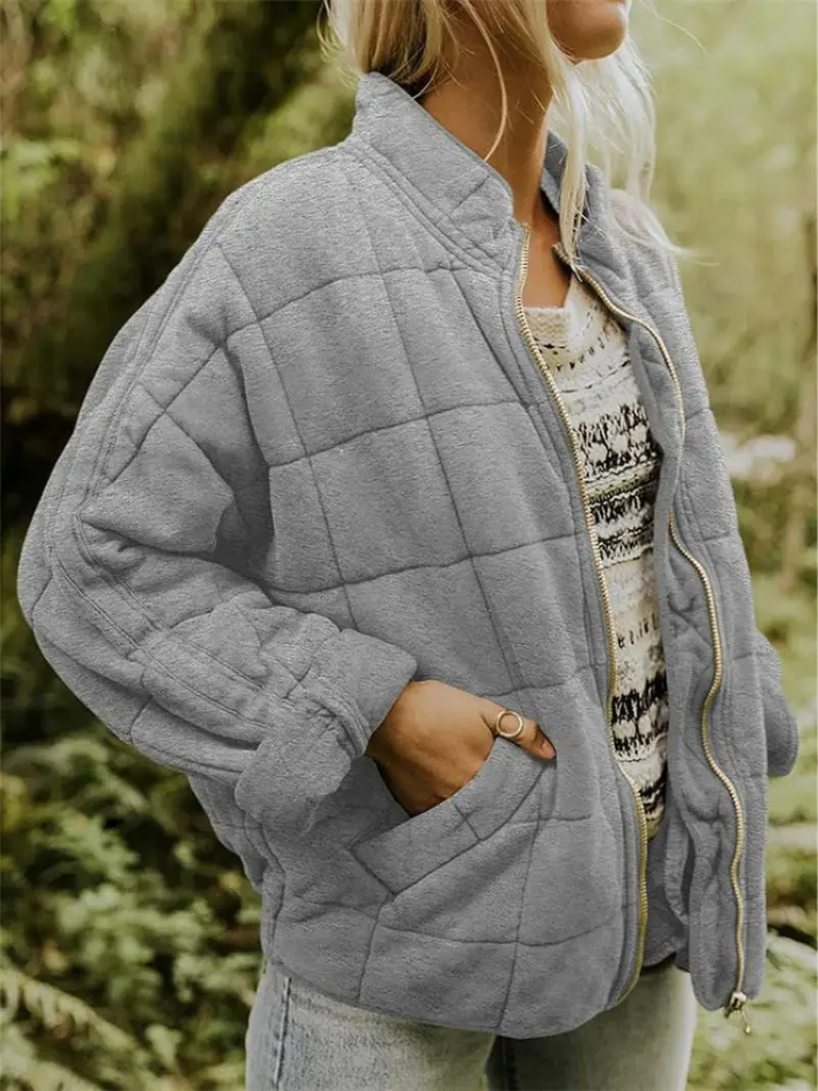 Women's Quilted Lightweight Jacket with Pockets
