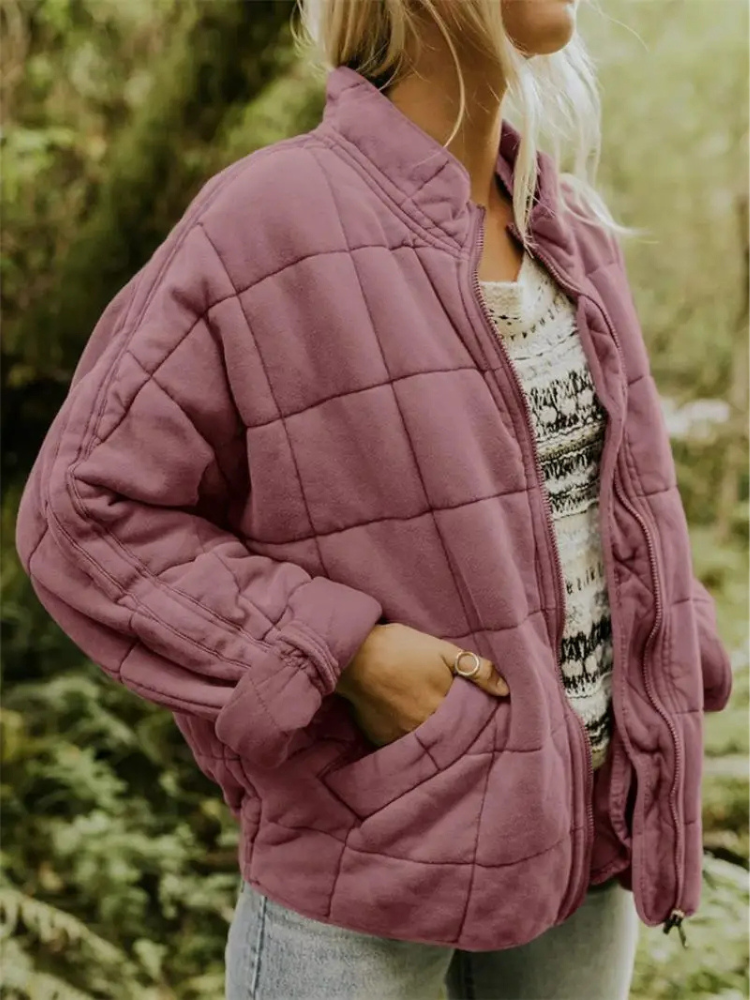 Women's Quilted Lightweight Jacket with Pockets
