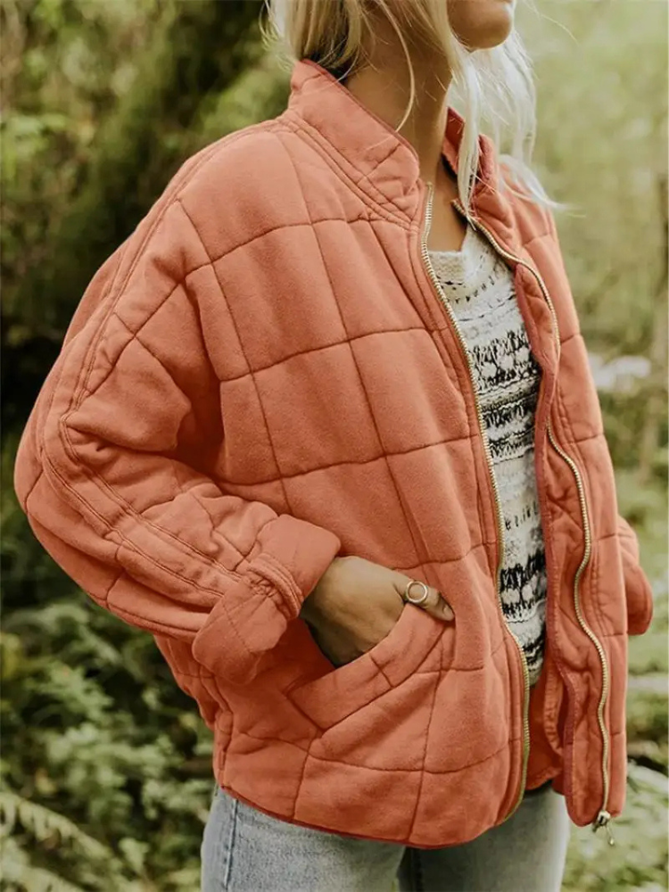 Women's Quilted Lightweight Jacket with Pockets