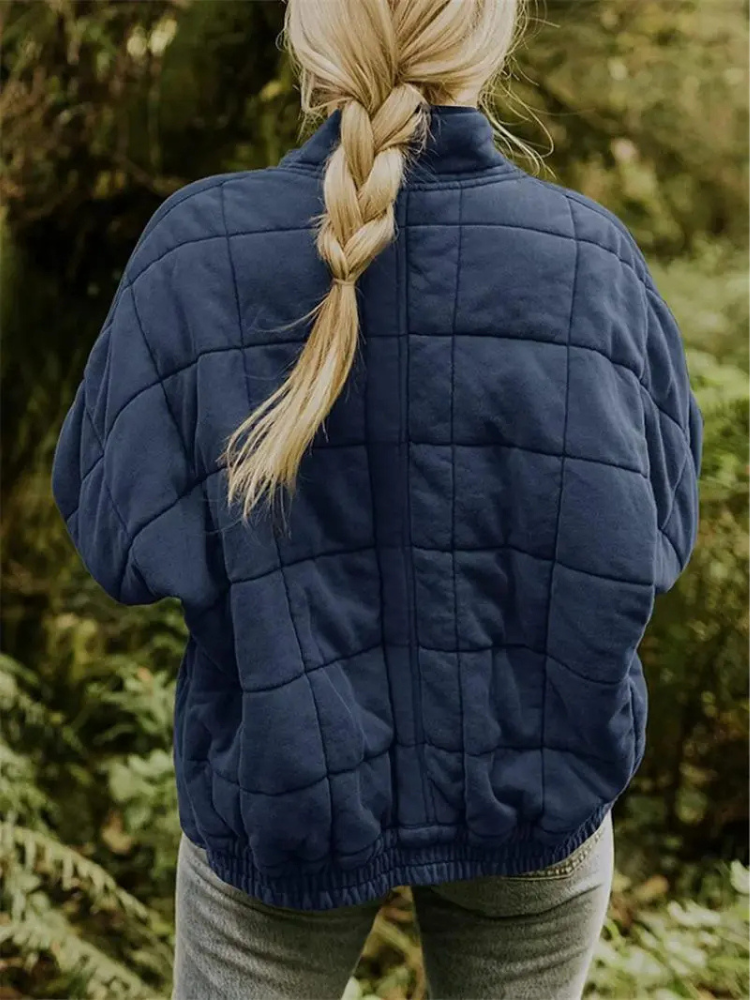 Women's Quilted Lightweight Jacket with Pockets