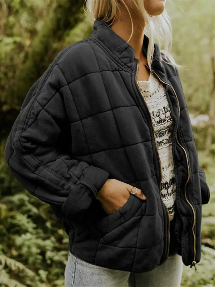 Women's Quilted Lightweight Jacket with Pockets