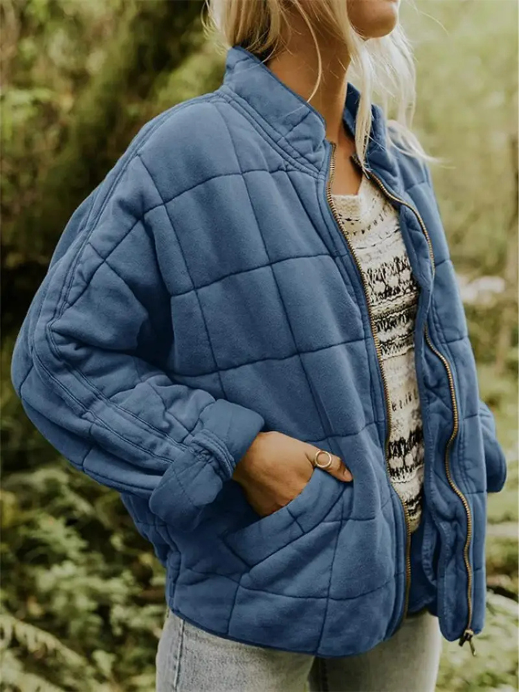 Women's Quilted Lightweight Jacket with Pockets