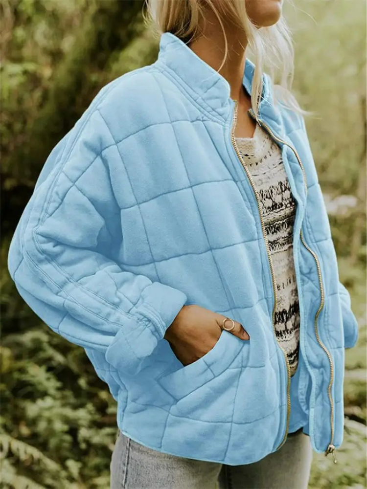 Women's Quilted Lightweight Jacket with Pockets