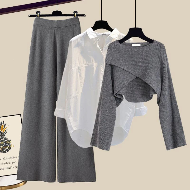 Women's 3-Piece Loungewear Knit Set
