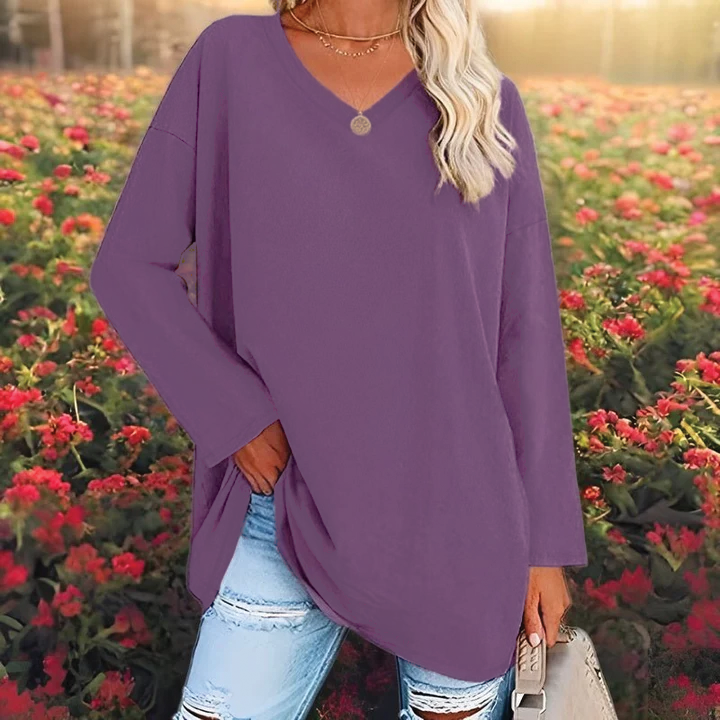 Jacqueline - V-Neck Tunic Top
