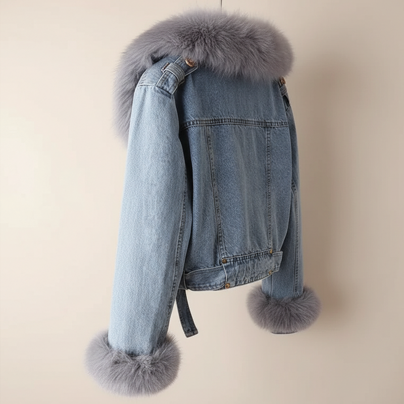 Chloe - Cropped Denim Jacket