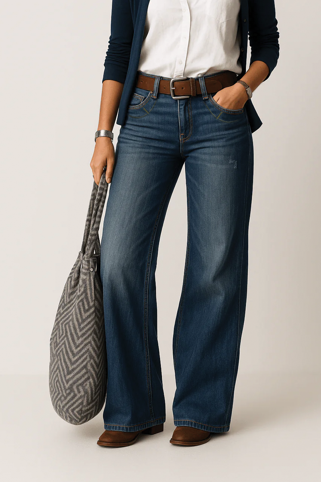 Amelia - Wide Leg Denim Jeans