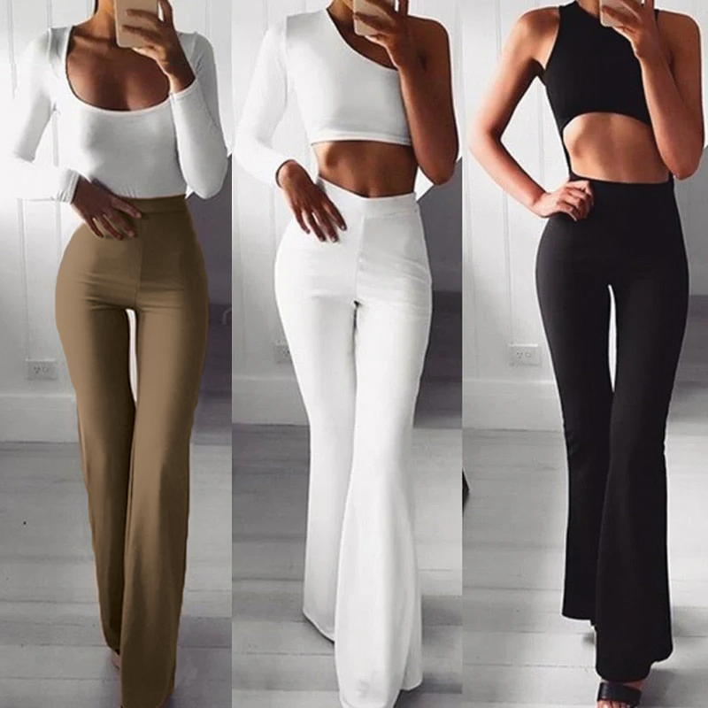 Hazel Flare-Leg Trousers