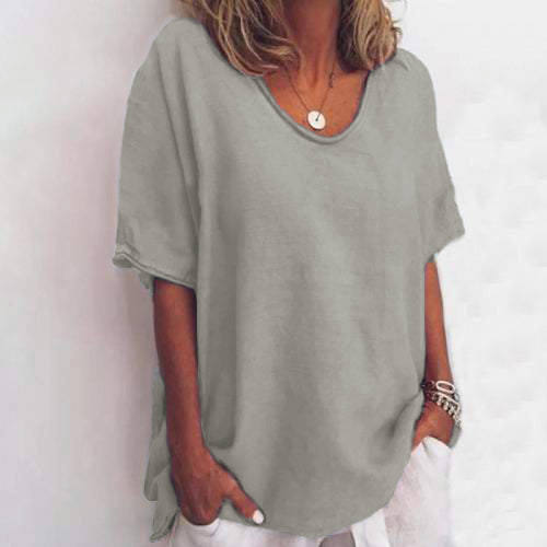 Claire - Linen-Look T-Shirt