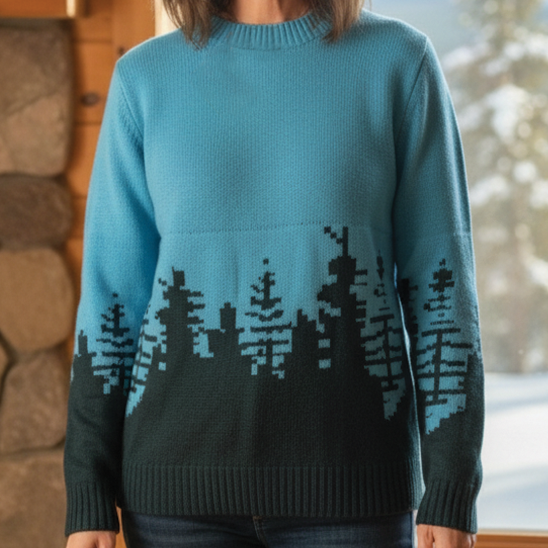 Christina - Patterned Knit Sweater