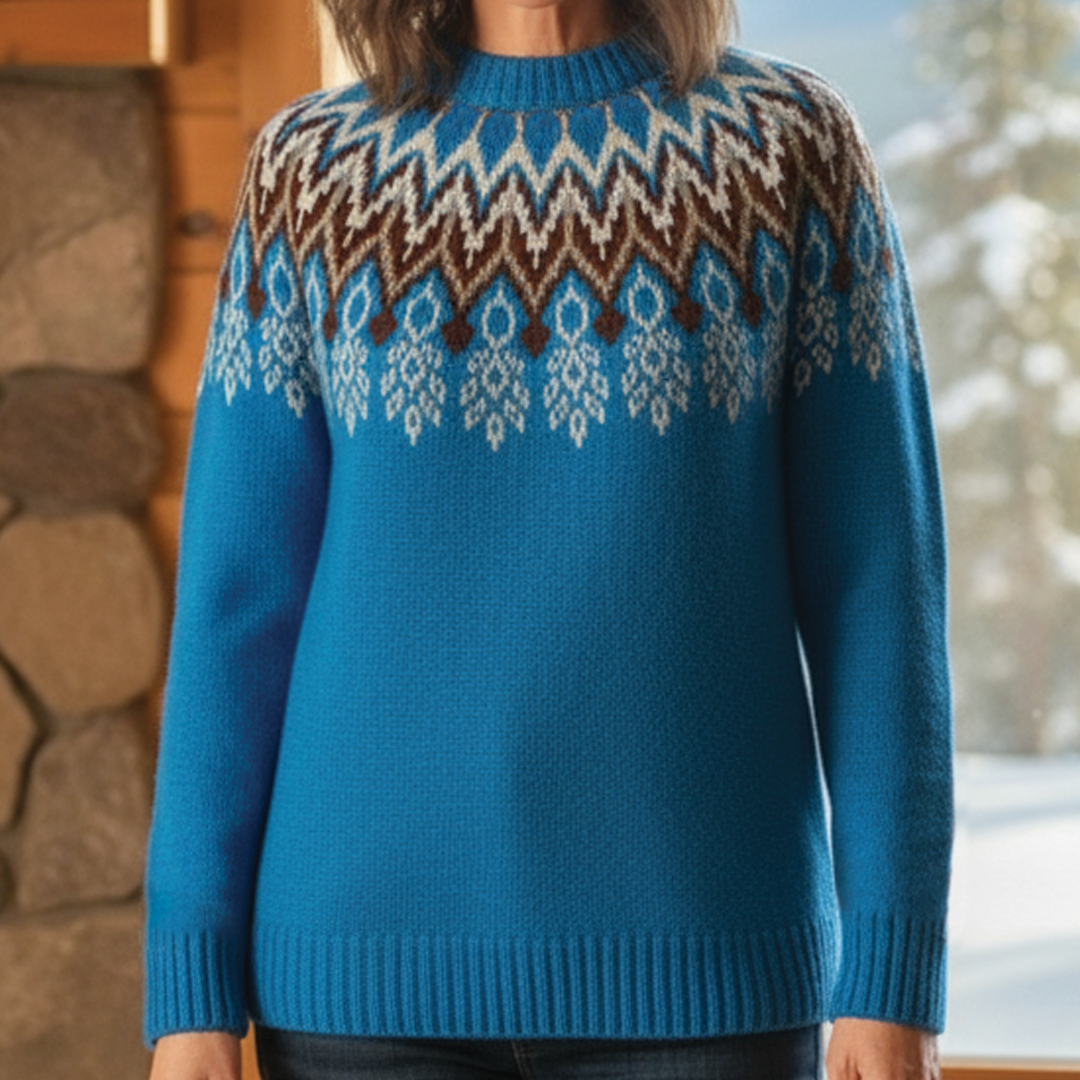 Christina - Patterned Knit Sweater