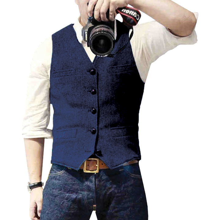 David - Casual Denim Vest