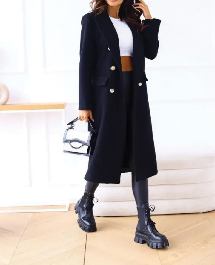 Karen - Fitted Wool Trench Coat