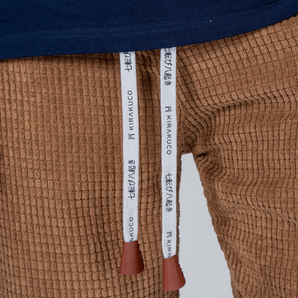 Pantaloni jogger da uomo in velluto a coste con vita regolabile con coulisse