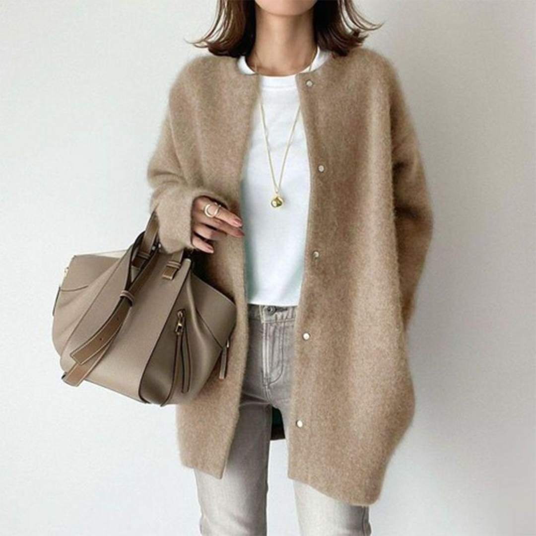 Women's Knit Cardigan with Side Pockets