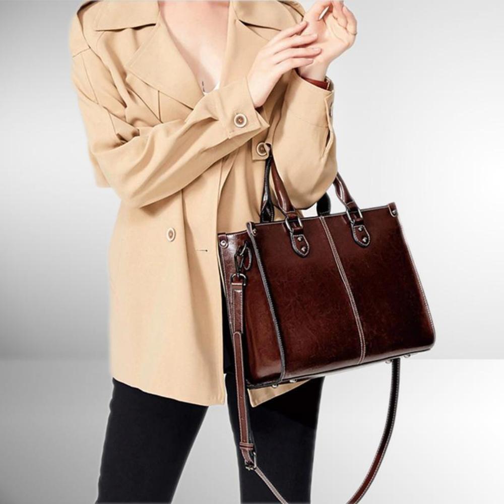 Sally - Structured Leather Handbag