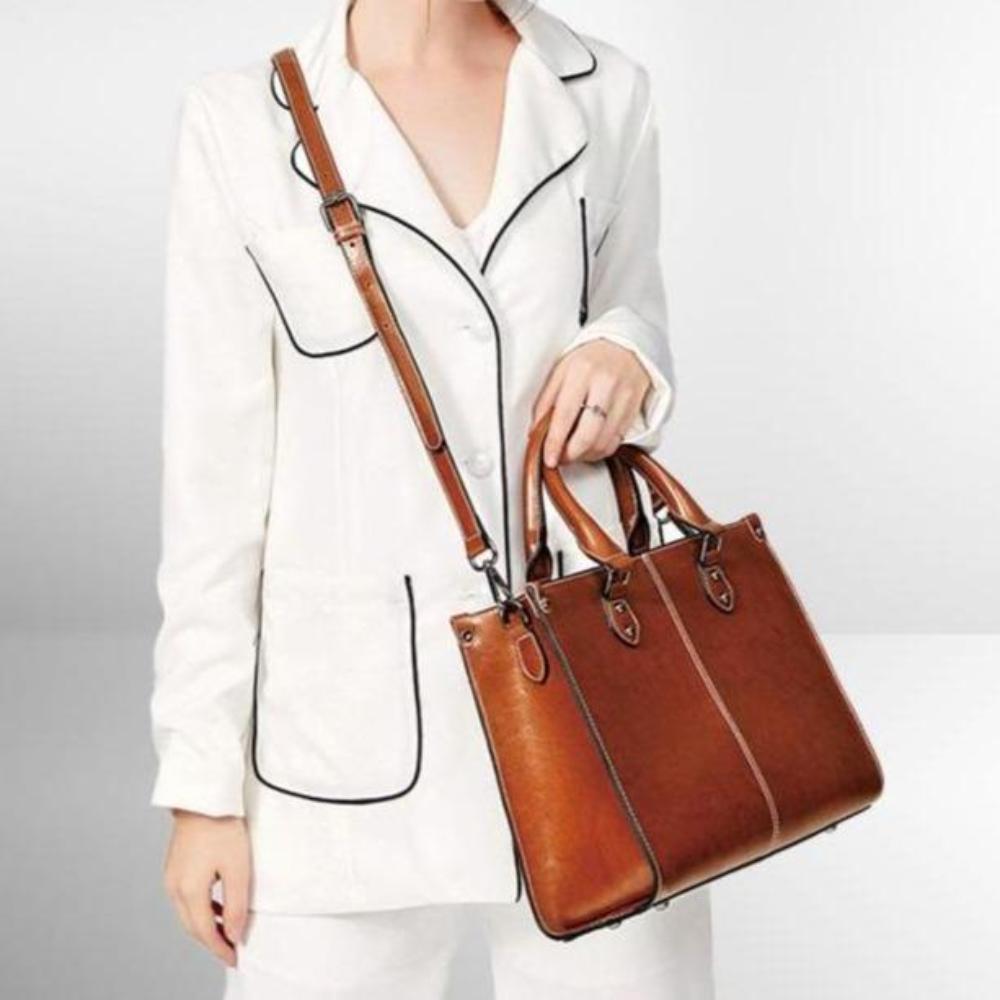 Sally - Structured Leather Handbag