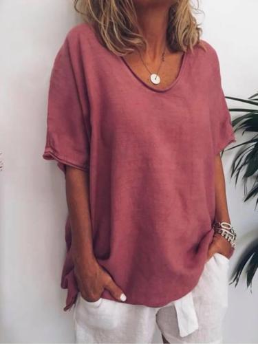 Claire - Linen-Look T-Shirt