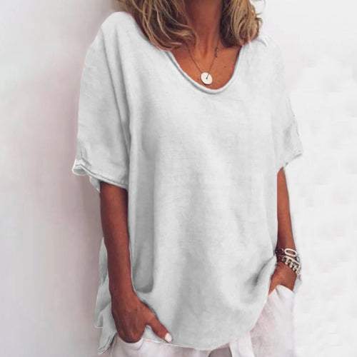 Claire - Linen-Look T-Shirt