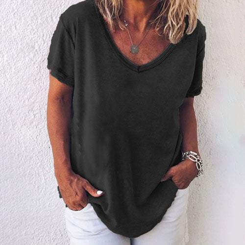 Claire - Linen-Look T-Shirt