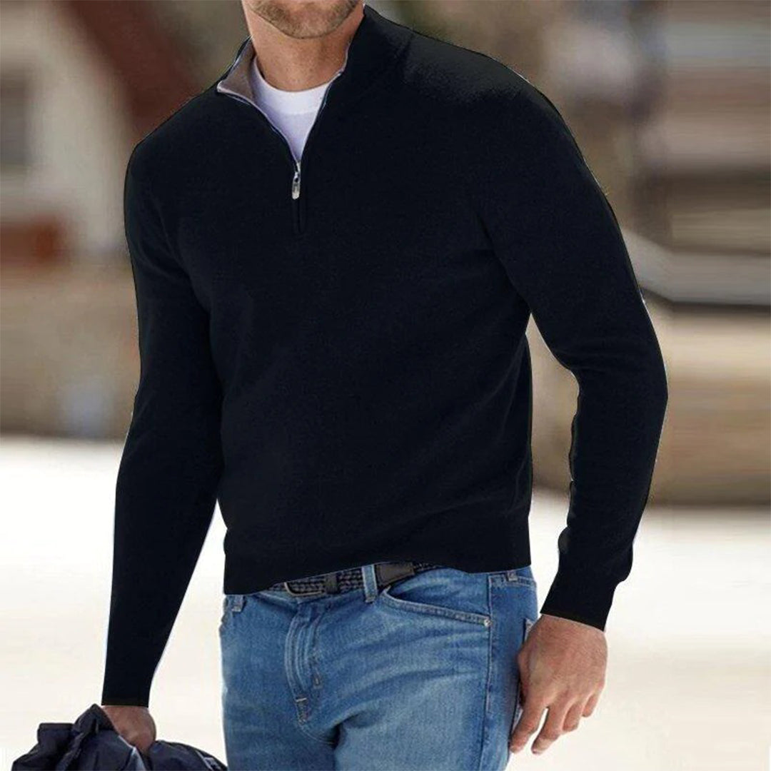 Maverick - Wool Half-Zip Sweater