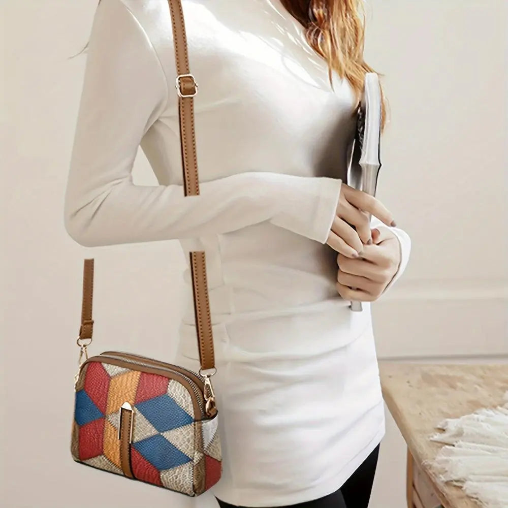 Gail - Geometric Print Crossbody