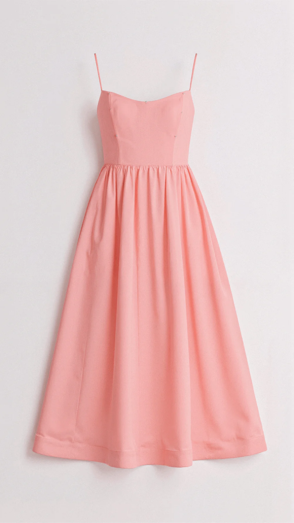 Abito midi a linea ad A con scollo a cuore da donna