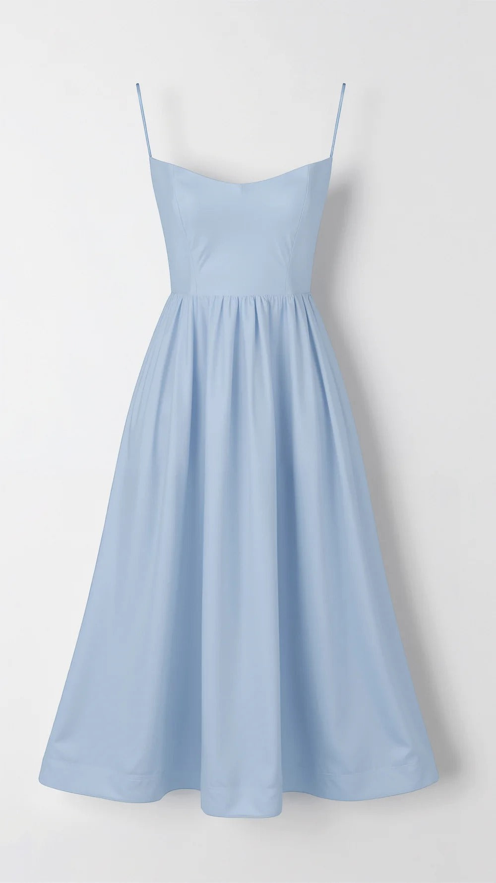 Abito midi a linea ad A con scollo a cuore da donna
