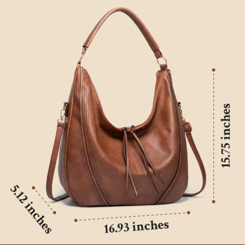 Jean - Vegan Leather Slouchy Hobo Bag