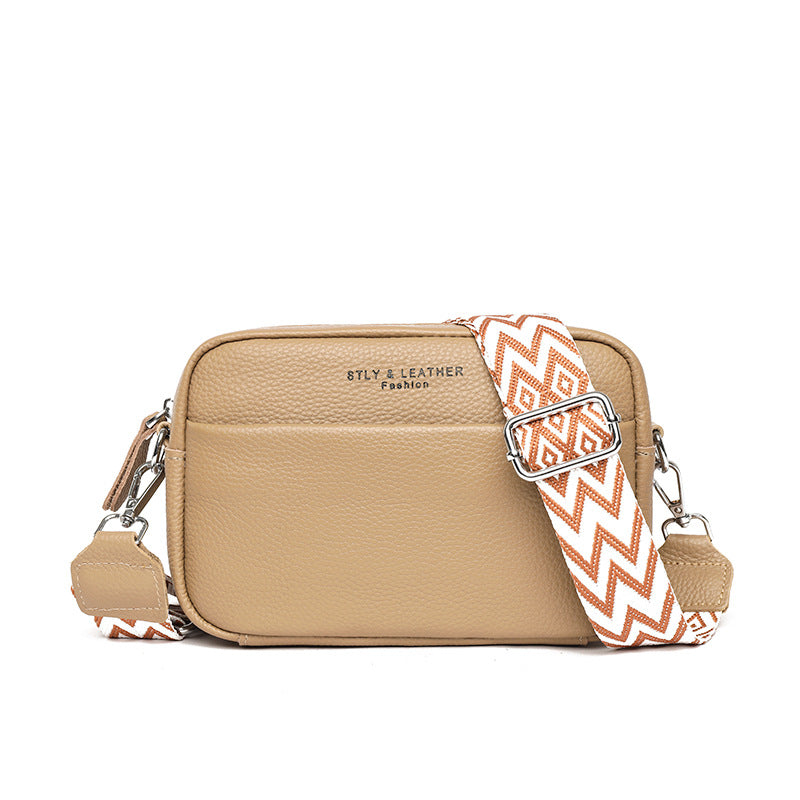 Stella - Pebbled Leather Crossbody Bag