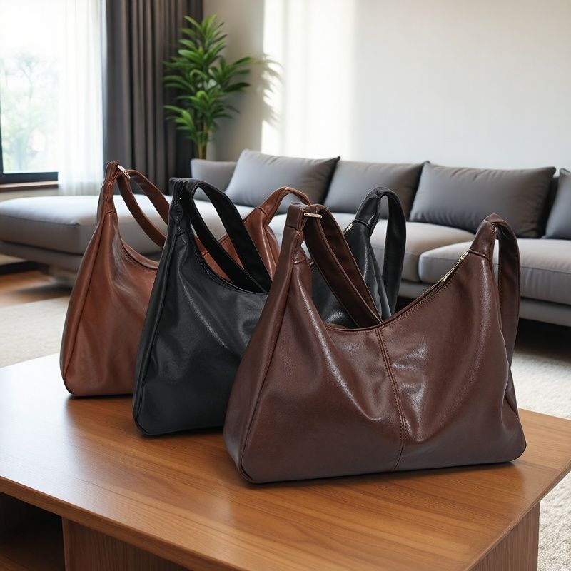 Judith - Vegan Leather Shoulder Hobo Bag