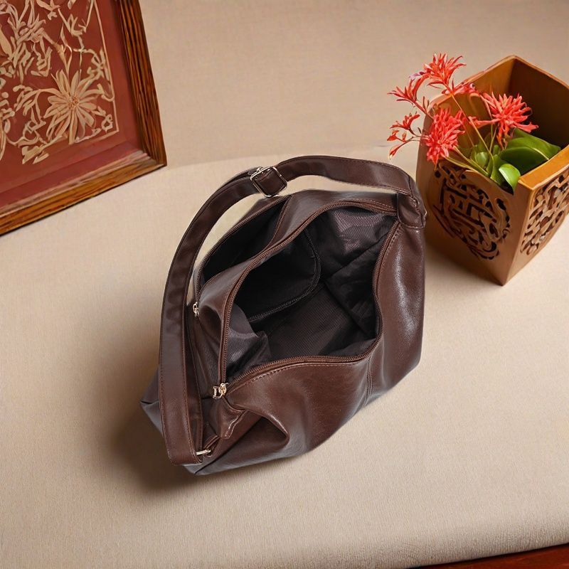 Judith - Vegan Leather Shoulder Hobo Bag