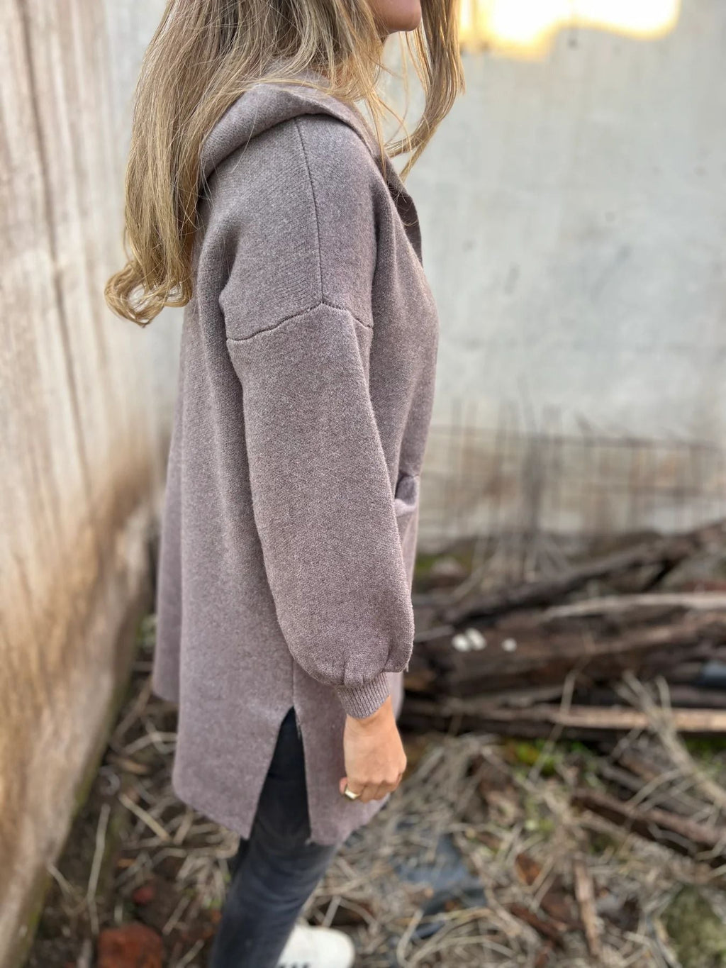 Sarah - Hooded Knit Cardigan