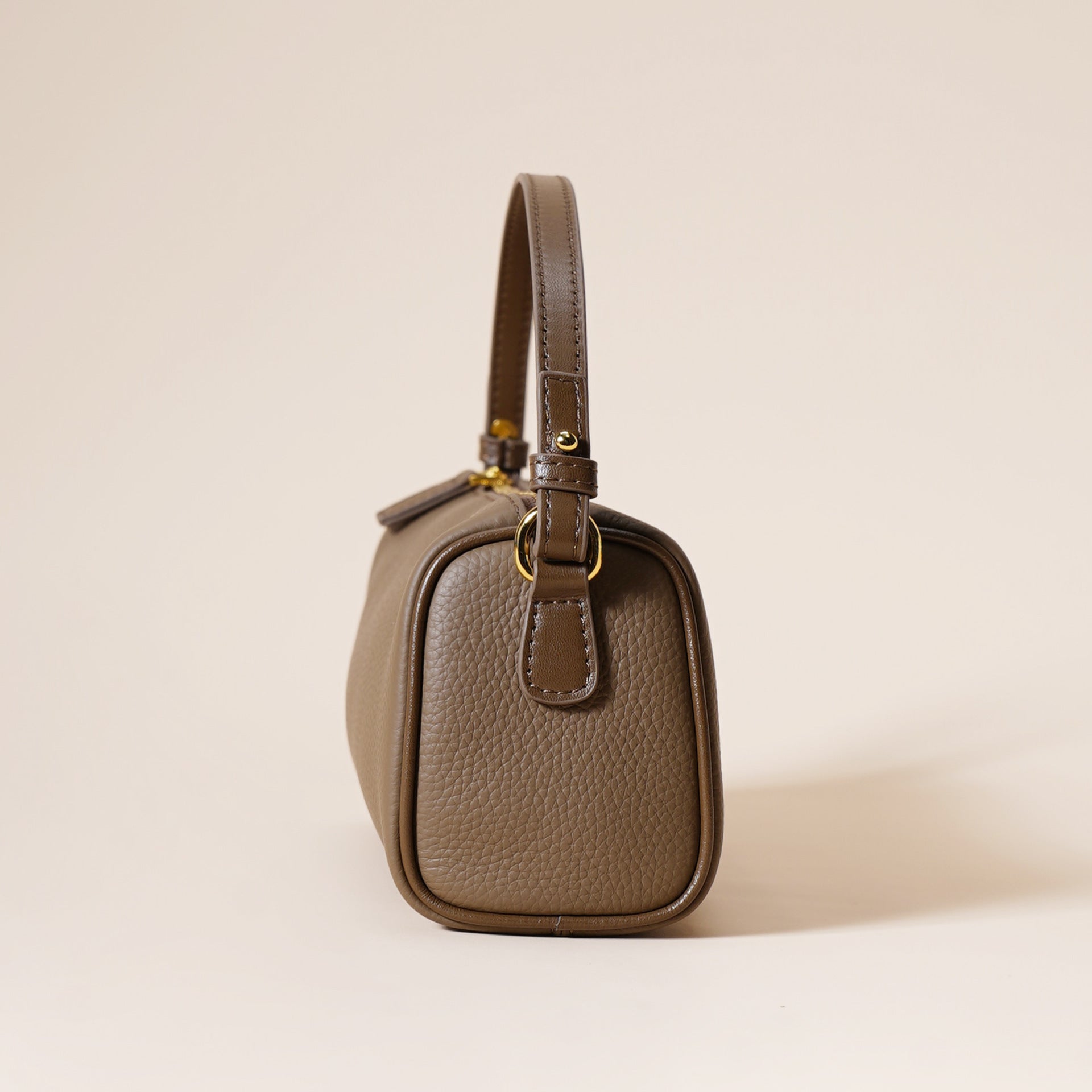 Angela - Shoulder Leather Baguette Bag