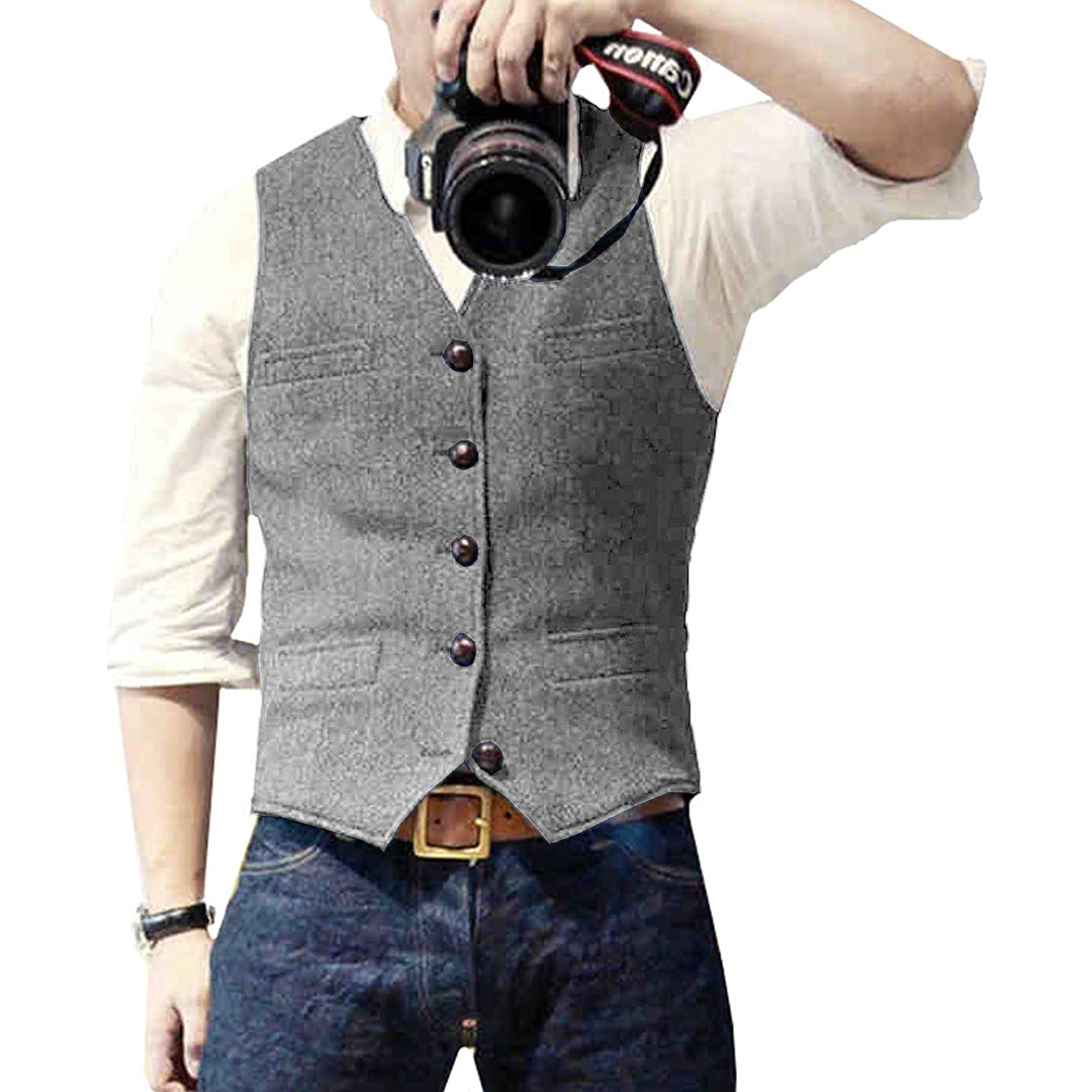 David - Casual Denim Vest