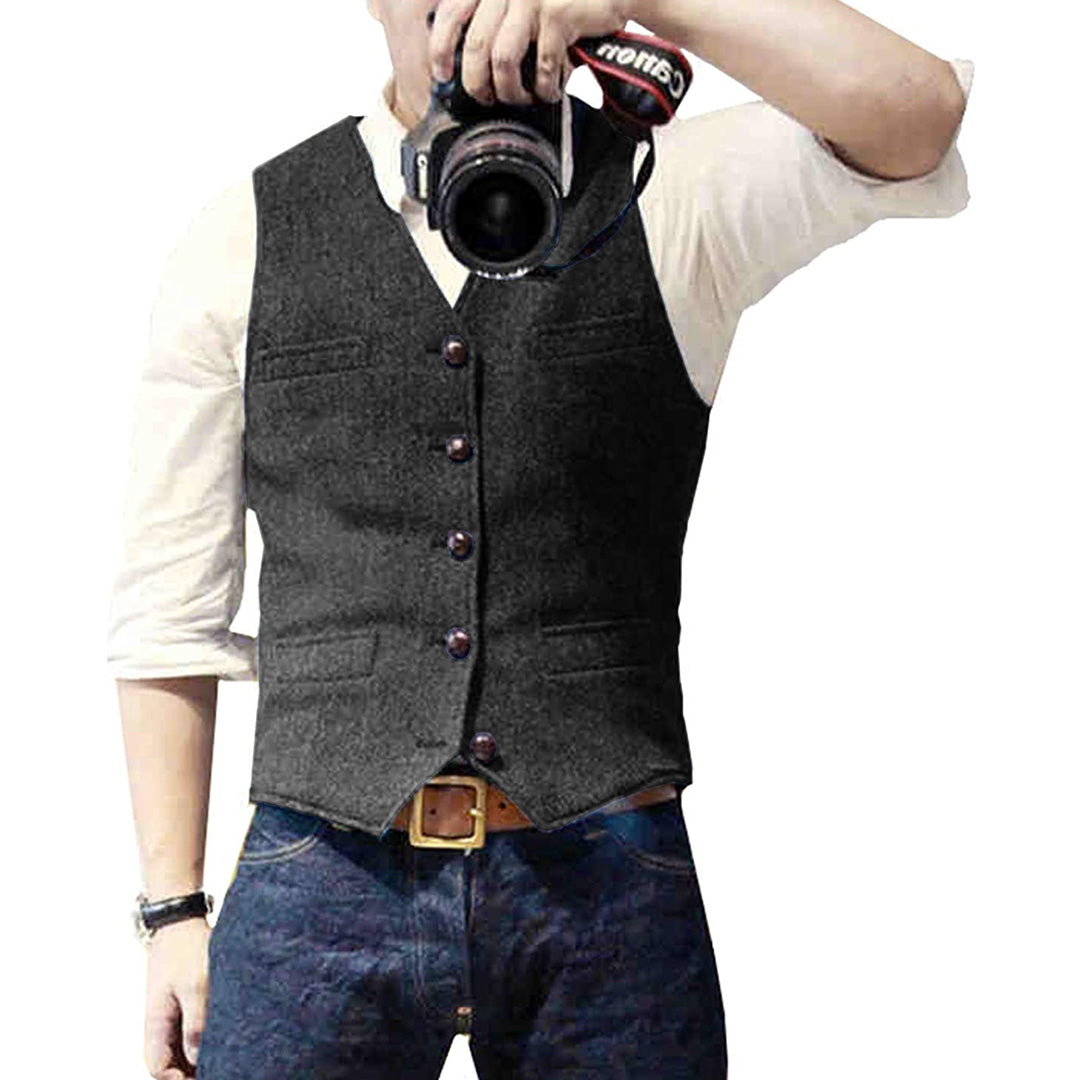 David - Casual Denim Vest
