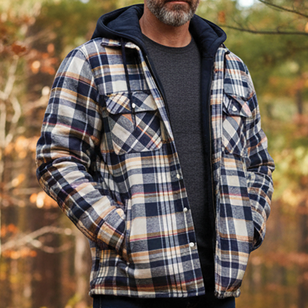 Parker - Checked Hooded Jacket