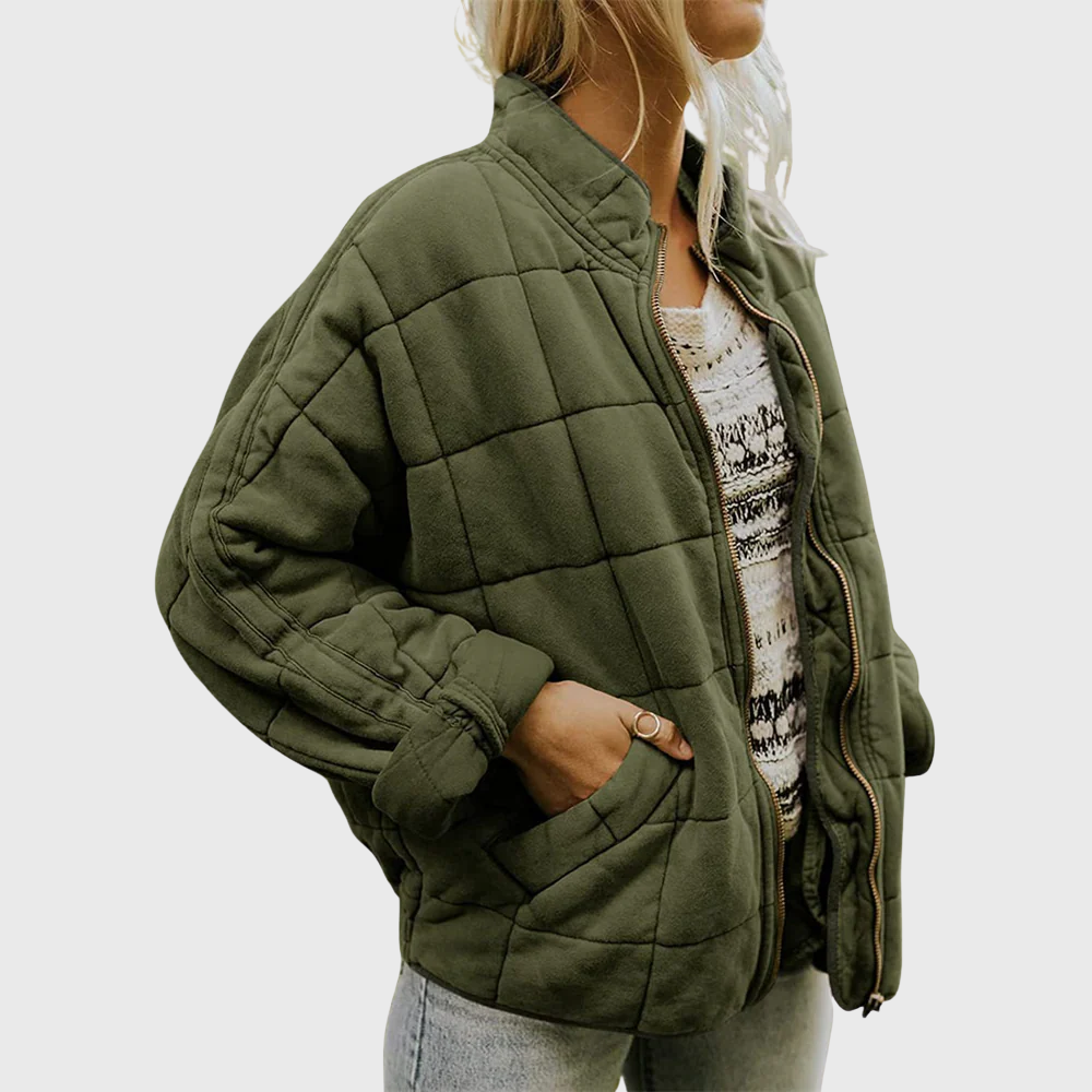 Stylish Quilted Zip Jacket for Women