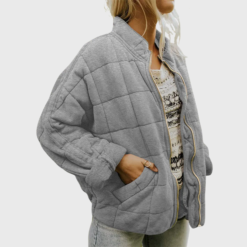 Stylish Quilted Zip Jacket for Women